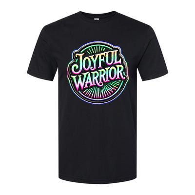 Joyful Warrior Colorful Inspirational Campaign Design Softstyle CVC T-Shirt