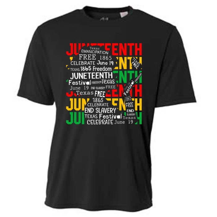 Juneteenth Women Celebrate Black Freedom Day 1865 Cooling Performance Crew T-Shirt