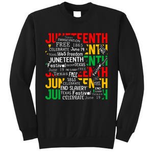 Juneteenth Women Celebrate Black Freedom Day 1865 Sweatshirt