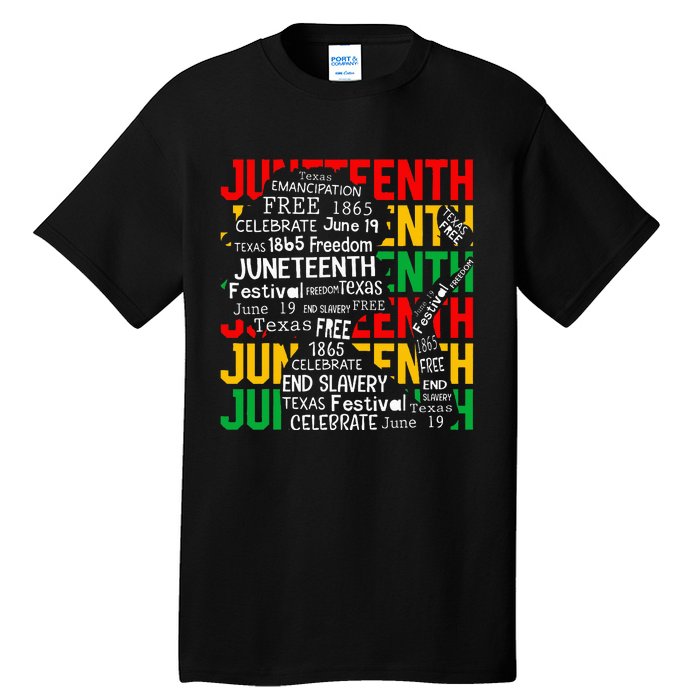 Juneteenth Women Celebrate Black Freedom Day 1865 Tall T-Shirt