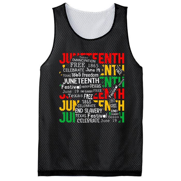 Juneteenth Women Celebrate Black Freedom Day 1865 Mesh Reversible Basketball Jersey Tank