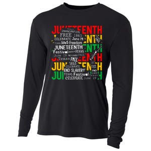 Juneteenth Women Celebrate Black Freedom Day 1865 Cooling Performance Long Sleeve Crew