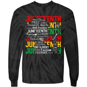 Juneteenth Women Celebrate Black Freedom Day 1865 Tie-Dye Long Sleeve Shirt