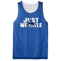 Just Wrestle Cute Gift Wrestling Attire Wrestler Gift Mesh Reversible Basketball Jersey Tank