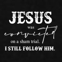 Jesus Was Convicted Of A Sham Trial I Still Follow Him Great Gift Ladies PosiCharge Tri-Blend Wicking Tank