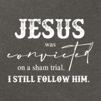 Jesus Was Convicted Of A Sham Trial I Still Follow Him Great Gift Cotton Canvas Backpack