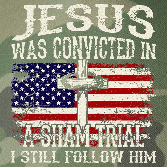 Jesus Was Convicted In A Sham Trial I Still Follow Him Legacy Tie Dye Trucker Hat