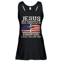 Jesus Was Convicted In A Sham Trial I Still Follow Him Ladies Essential Flowy Tank