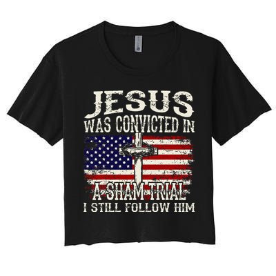 Jesus Was Convicted In A Sham Trial I Still Follow Him Crop Top