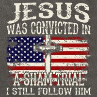 Jesus Was Convicted In A Sham Trial I Still Follow Him Cotton Canvas Backpack