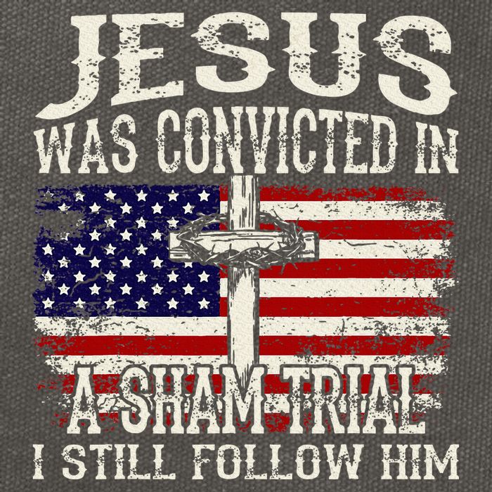 Jesus Was Convicted In A Sham Trial I Still Follow Him Cotton Canvas Backpack