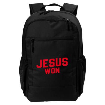 Jesus Won Christ Jesus Christian Backpack
