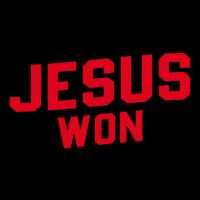 Jesus Won Christ Jesus Christian 16 in Basic Backpack