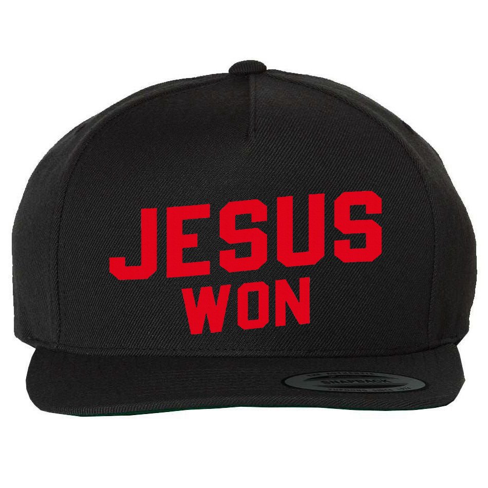 Jesus Won Christ Jesus Christian Wool Snapback Cap