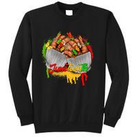 Juneteenth Wo Celebrate Black Woman Hands Nails Sweatshirt