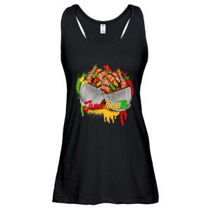 Juneteenth Wo Celebrate Black Woman Hands Nails Ladies Essential Flowy Tank