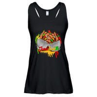 Juneteenth Wo Celebrate Black Woman Hands Nails Ladies Essential Flowy Tank