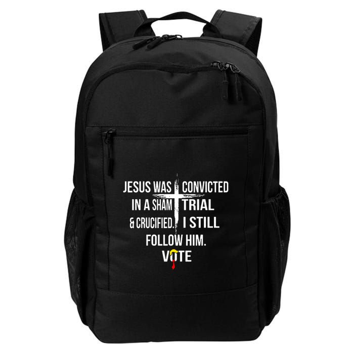Jesus Was Convicted In A Sham Trial And Crucified Backpack