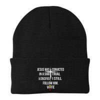 Jesus Was Convicted In A Sham Trial And Crucified Beanie