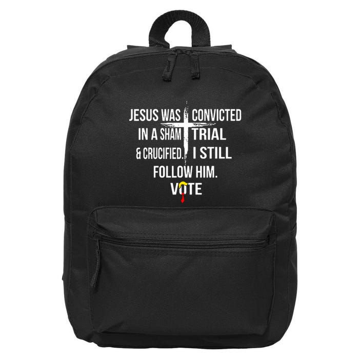 Jesus Was Convicted In A Sham Trial And Crucified 16 in Basic Backpack