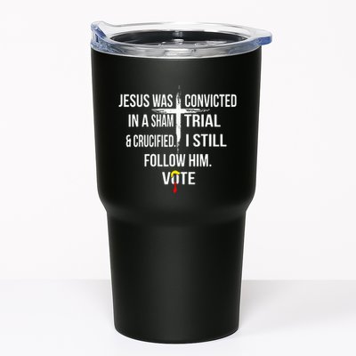 Jesus Was Convicted In A Sham Trial And Crucified Tumbler