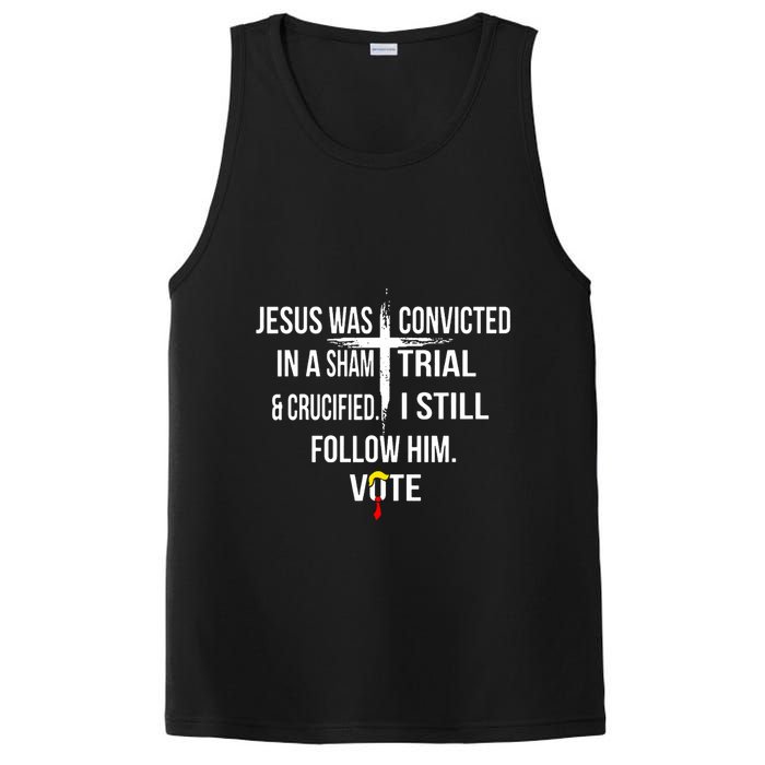 Jesus Was Convicted In A Sham Trial And Crucified PosiCharge Competitor Tank