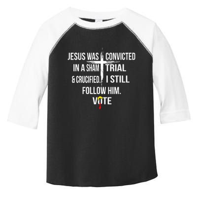 Jesus Was Convicted In A Sham Trial And Crucified Toddler Fine Jersey T-Shirt