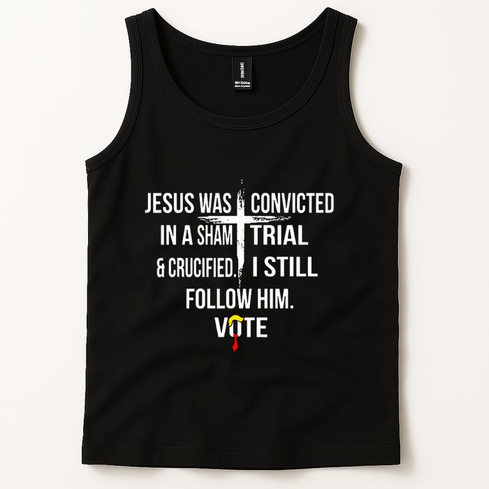 Jesus Was Convicted In A Sham Trial And Crucified Tank Top