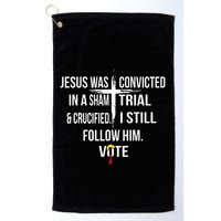 Jesus Was Convicted In A Sham Trial And Crucified Golf Towel