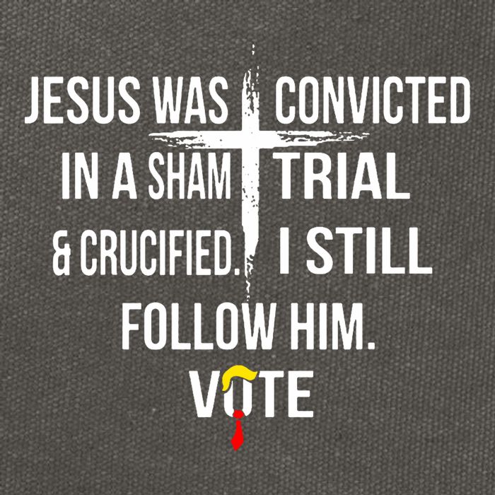Jesus Was Convicted In A Sham Trial And Crucified Cotton Canvas Backpack