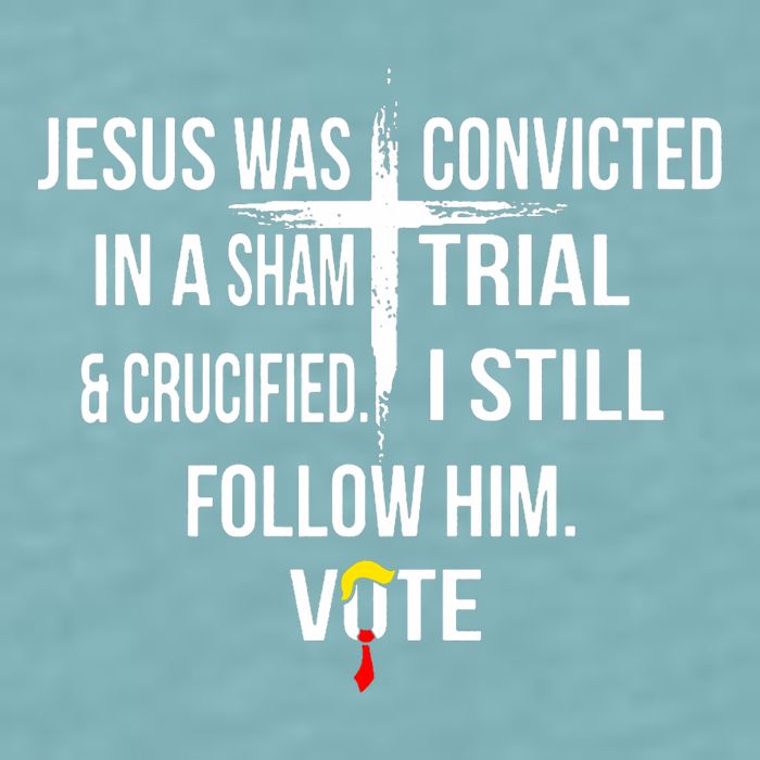 Jesus Was Convicted In A Sham Trial And Crucified Sueded Cloud Jersey T-Shirt