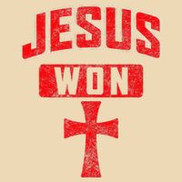 Jesus Won Cross Jesus Christian Faith Religious Drawstring Bag