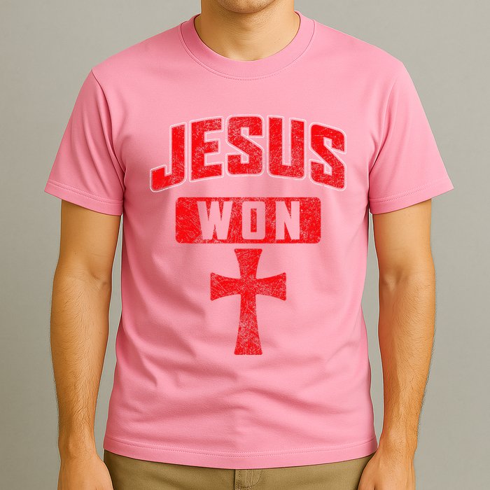 Jesus Won Cross Jesus Christian Faith Religious T-Shirt