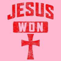 Jesus Won Cross Jesus Christian Faith Religious Premium T-Shirt