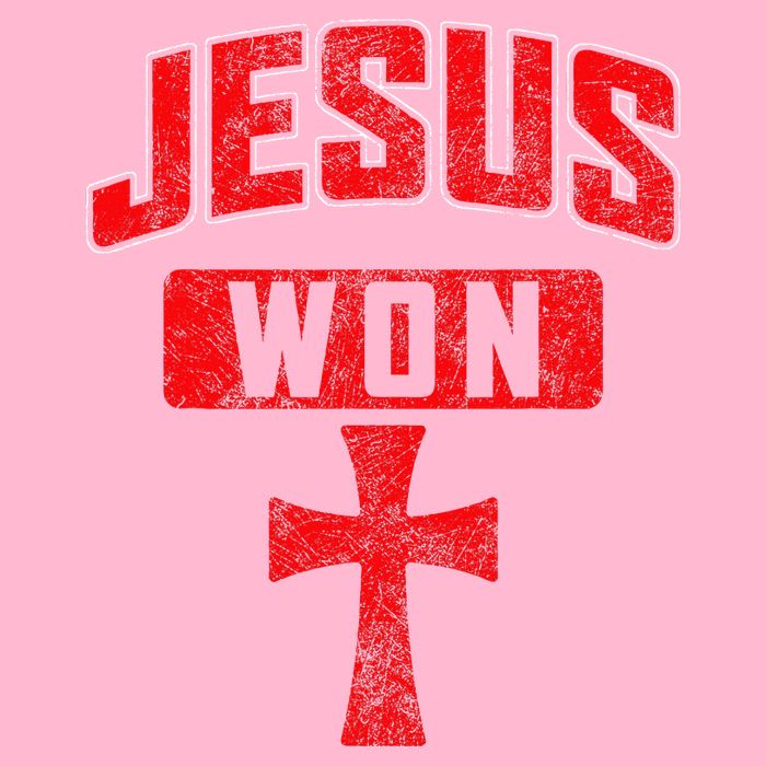 Jesus Won Cross Jesus Christian Faith Religious Premium T-Shirt