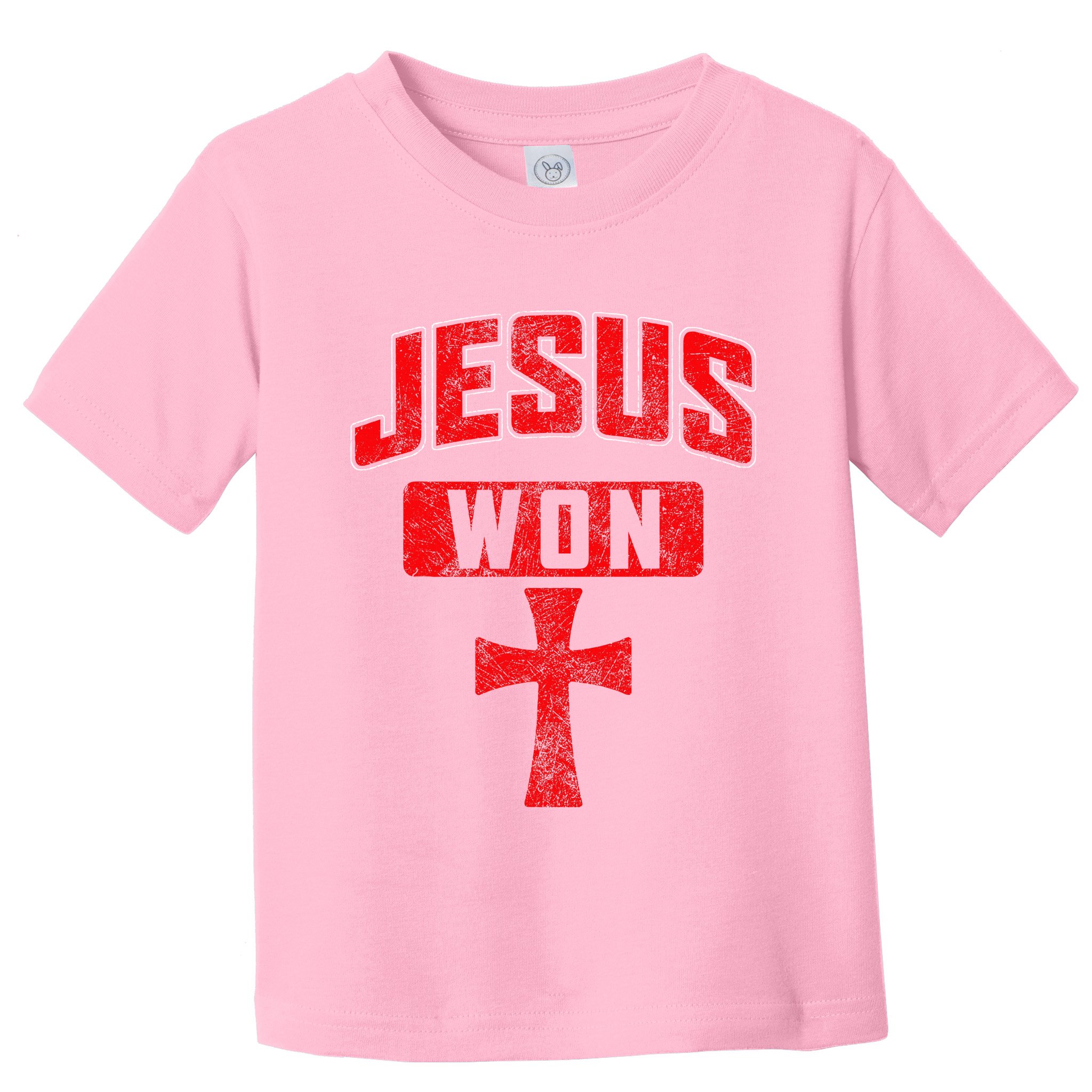 Jesus Won Cross Jesus Christian Faith Religious Toddler T-Shirt