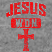 Jesus Won Cross Jesus Christian Faith Religious Tall Hoodie