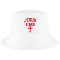 Jesus Won Cross Jesus Christian Faith Religious Cool Comfort Performance Bucket Hat