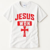 Jesus Won Cross Jesus Christian Faith Religious Tall T-Shirt