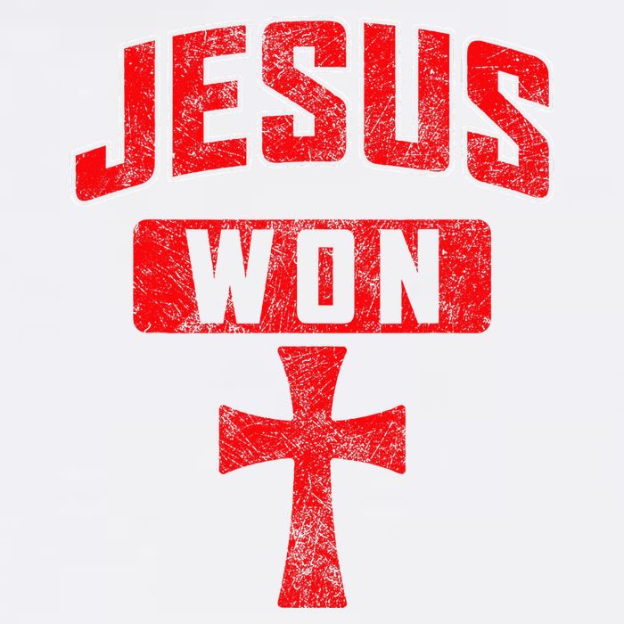 Jesus Won Cross Jesus Christian Faith Religious Tall T-Shirt
