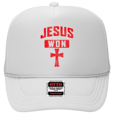 Jesus Won Cross Jesus Christian Faith Religious Hat