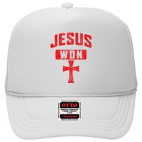 Jesus Won Cross Jesus Christian Faith Religious Hat