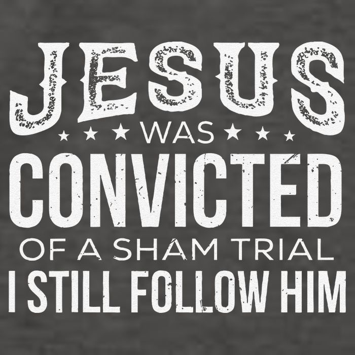 Jesus Was Convicted Of A Sham Trial I Still Follow Him Vector Backpack
