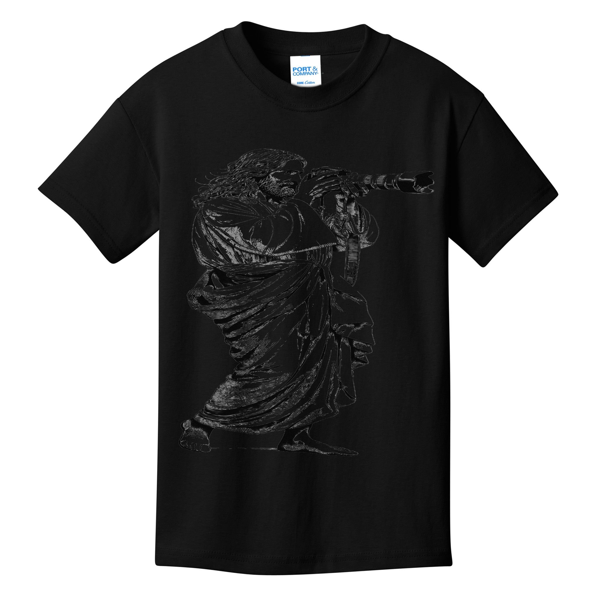 Jesus With Camera Photographer Photography Christian Faith Kids T-Shirt