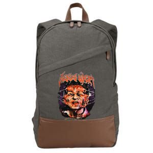 Jesus Wept Creepy Horror Halloween Cotton Canvas Backpack