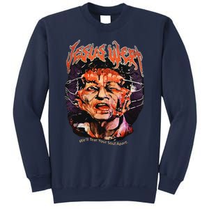 Jesus Wept Creepy Horror Halloween Sweatshirt