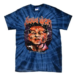 Jesus Wept Creepy Horror Halloween Tie-Dye T-Shirt