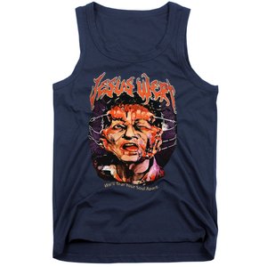 Jesus Wept Creepy Horror Halloween Tank Top