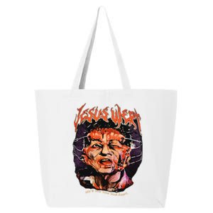 Jesus Wept Creepy Horror Halloween 25L Jumbo Tote