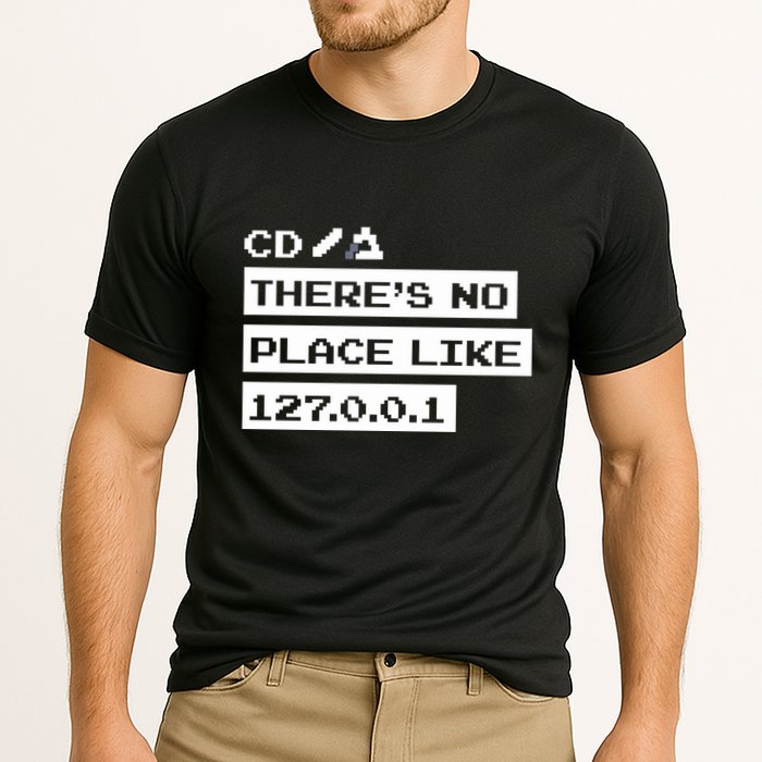 Jeffrey Way Cd ThereS No Place Like 127.0.0.1 Cooling Performance Crew T-Shirt
